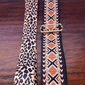 Chic Leopard and Tribal Patterned Crossbody Adjustable Straps
